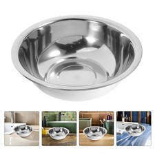 2pcs Foot Basin: Stainless Steel Foot Soak Tub Round Washing Bowl For Bathroom