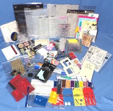 44 packages Open/USED Scrapbooking & Card Making Supplies Embossing Folders More