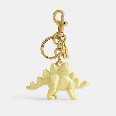 COACH Stegosaurus Bag Charm Key Ring FOB Enamel & Metal Brass