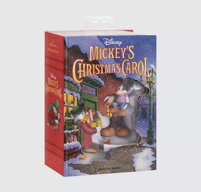Hallmark Storied Moments Mickey's Christmas Carol Hanging Ornament Rare Mickey