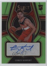 2021-22 Select Rookie Signatures Neon Green Prizm 30/99 Corey Kispert Auto 03qe