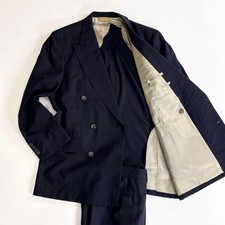 Paul Stuart Double Rest Suit Setup L Size Dark Blue 6B