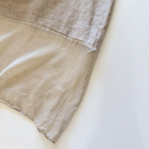 Terzo Millennio 100% Linen Dress Women's M Cream Spaghetti Strap Lagenlook - Picture 6 of 12