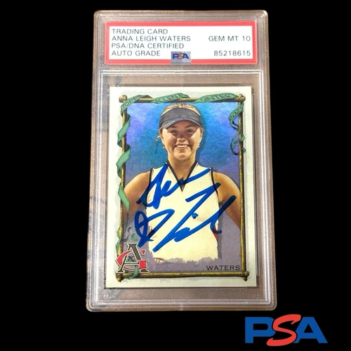 Anna Leigh Waters 2022 Topps Allen & Ginter Hot Box Refractor RC Auto 10 Gem
