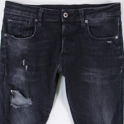 Graue Herrenjeans G-Star 3301 SLIM Stretch Slim Straight W33 L28