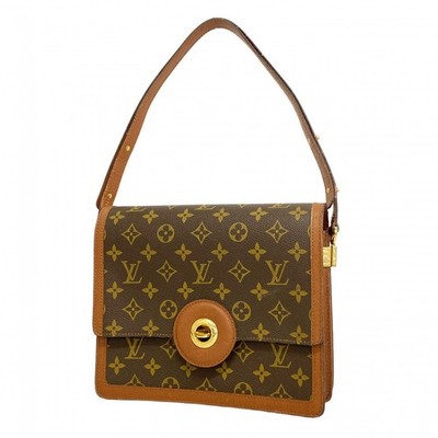 SALE 6eb0737 k Louis Vuitton Shoulder Bag Monogram Raspail M51372 Brown Used Lad