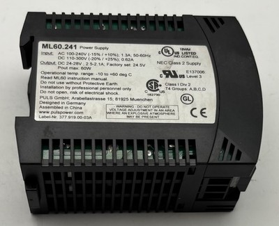 PULS ML60.241 POWER SUPPLY