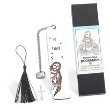 Funny Christian Bookmark for Women Men Stainless Steel with Gift Box Easter