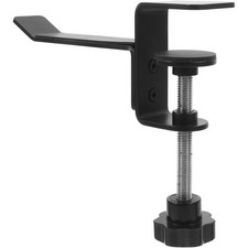 Headphone Holder Stand Adjustable Screw Clip Iron Shelf Rack Universal Black