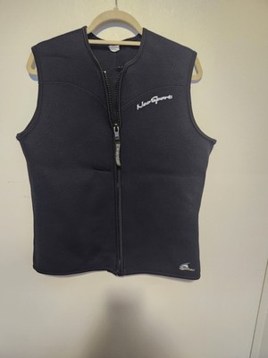 NeoSport Wetsuit Vest 3XL Black Neoprene Zip Front Comfortable Durable Design