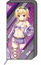 Saga Planets Ria Soma Race Queen Long Wallet Original Illustration Gold Color