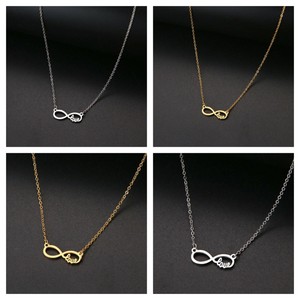 Eternity Forever Love Necklace Gold 