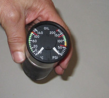 MEGGITT BEECH OIL TEMP PRESS GAUGE P/N 83-184-1 ALT 130380045-3