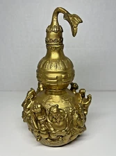3-D Effect Feng Shui Brass Dipped Statue Figurine Depicting The Eight Immortals