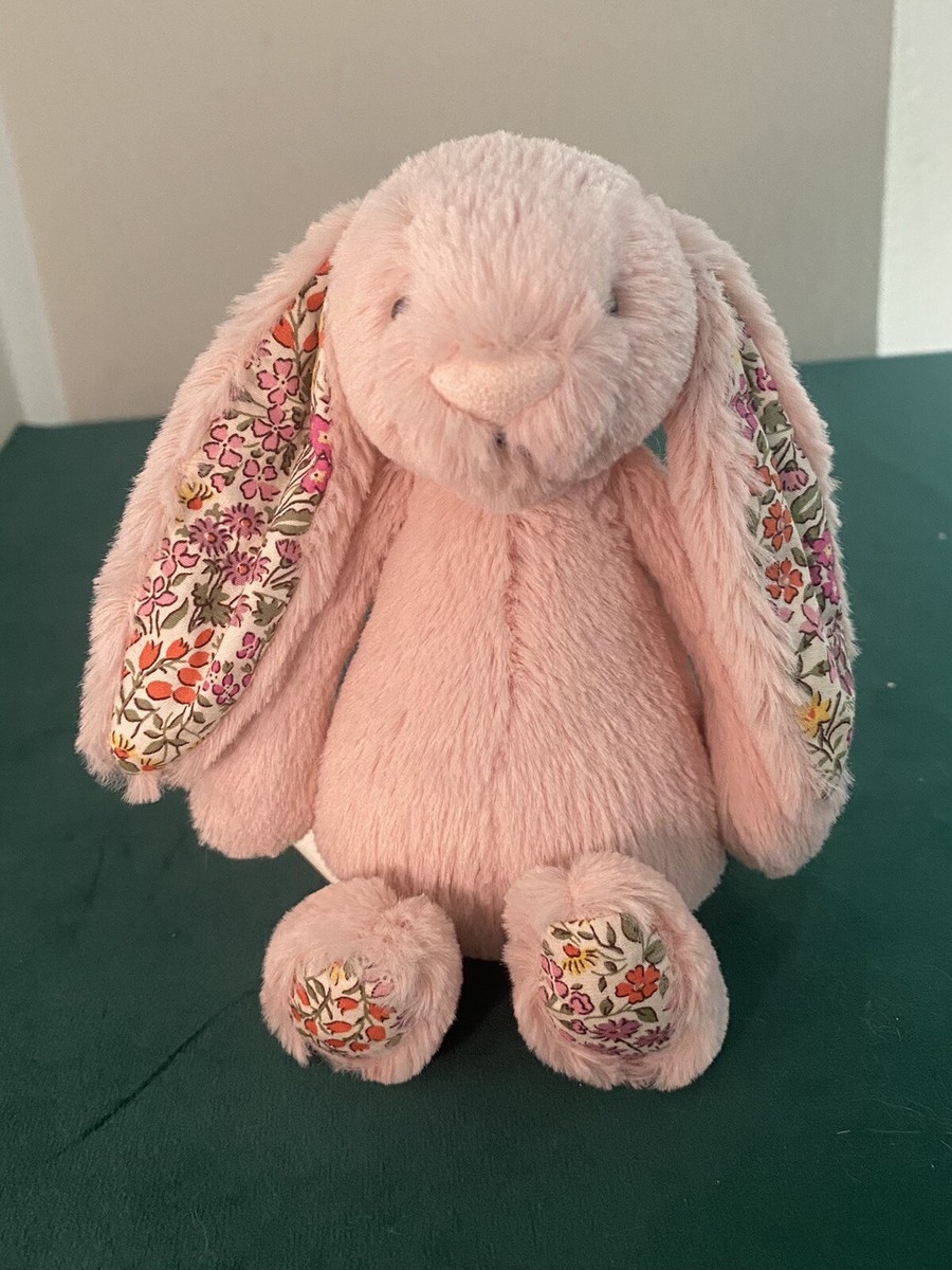Jellycat Afternoon Tea Pink Blossom Small Bashful Bunny Soft Toy