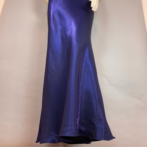 Vintage 90s Zum Zum Prom Dress Formal Gown Empire Waist Lattice Rhinestone Y2K - Bild 5 von 10
