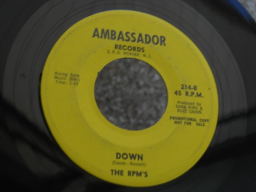 25 AMBASSADOR 214 GARAGE ROCK THE RPM'S DOWN WHITE LIGHTNIN DANA KING BUZZ CASON - Picture 2 of 5