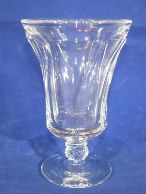 Vintage Fostoria Jamestown Clear Footed Swirl Iced Tea Goblet 6 1/8" Tall
