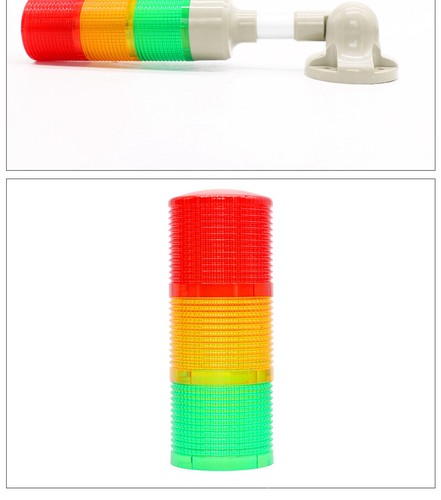 LED multi-layer warning light machine tool signal light sound and light alarm12V - Picture 10 of 16