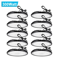 10Pcs 300W UFO LED High Bay Light Industrial Commercial Factory Gym Shop Light