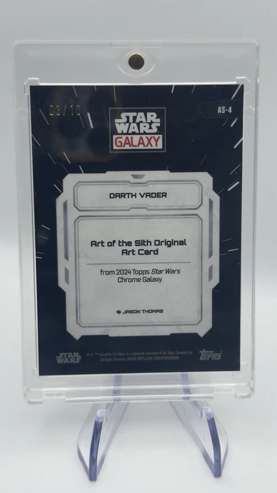 2024 Topps Chrome Galaxy Star Wars #AS-4 Darth Vader X-Fracter /10 - Image 4 of 4