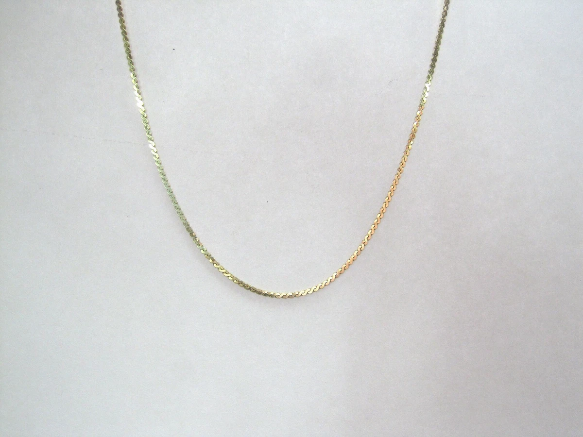 14k gold 2024 serpentine chain