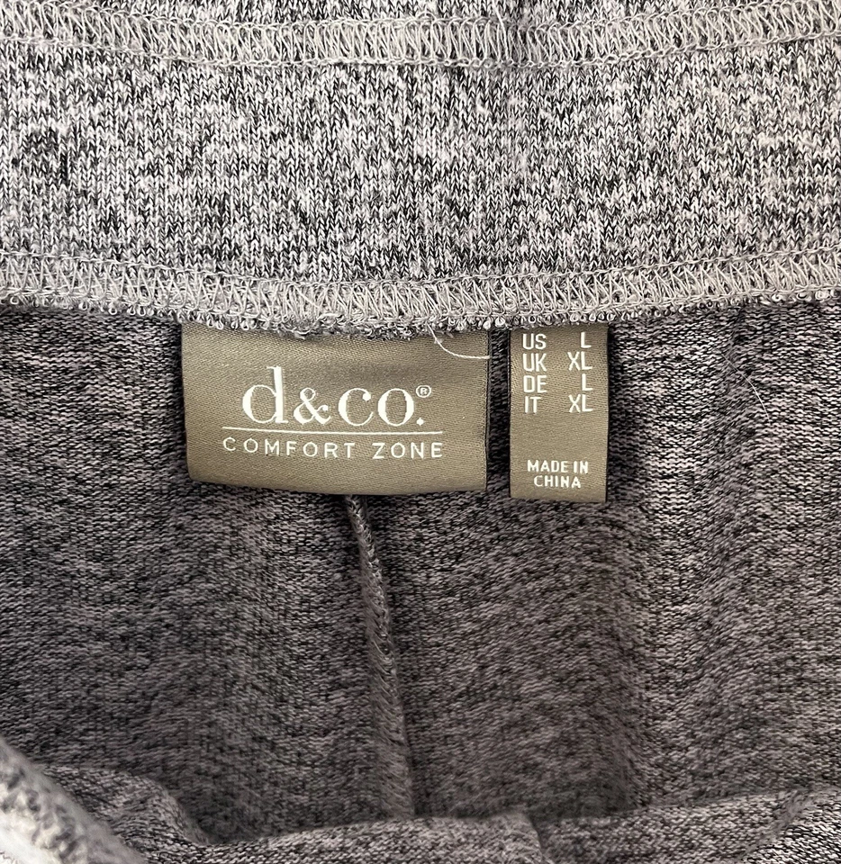 Pantalones de punto de felpa Denim & Co Comfort Zone para mujer talla grande Foto 3 de 4