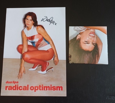 DUA LIPA RADICAL OPTIMISM VERY LIMITED CD ALT SLEEVE & SIGNED