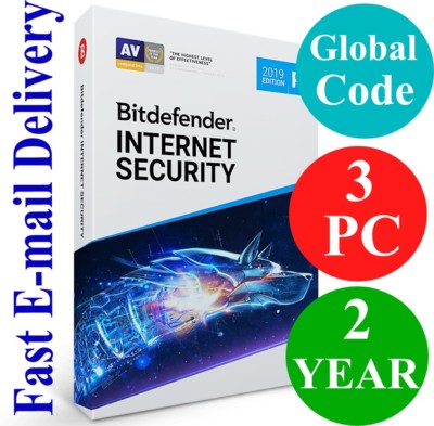 Bitdefender Internet Security 3 PC / 2 Year US & CA