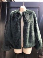 Pimkie Green Faux Fur Jacket Xs