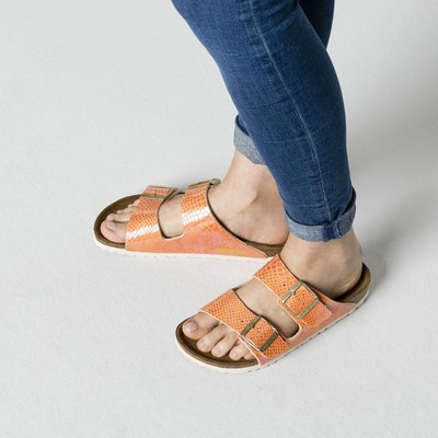birkenstock arizona orange