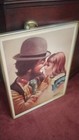 Vintage Print Signed By CHUCK OBERSTEIN Clown with Girl  24" X 18” Signed Framed — photo 3