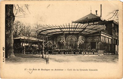 CPA Bois de Boulogne Cafe de la Grande Cascade FRANKREICH (1372468)