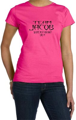 Team Jacob Bite Me If You Don't Like It Twilight Movie Fan Woman's T-Shirt