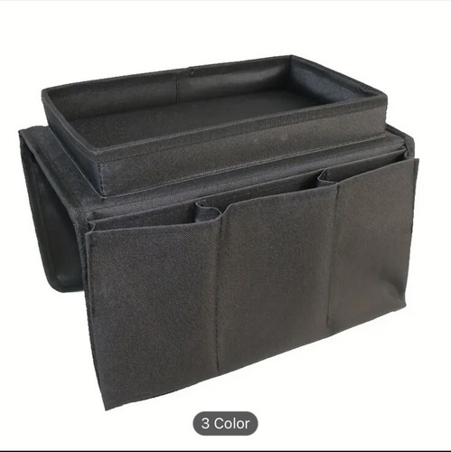5 Pockets Tv Remote Control Holder Couch Sofa Tray Armrest Organiser Oxford