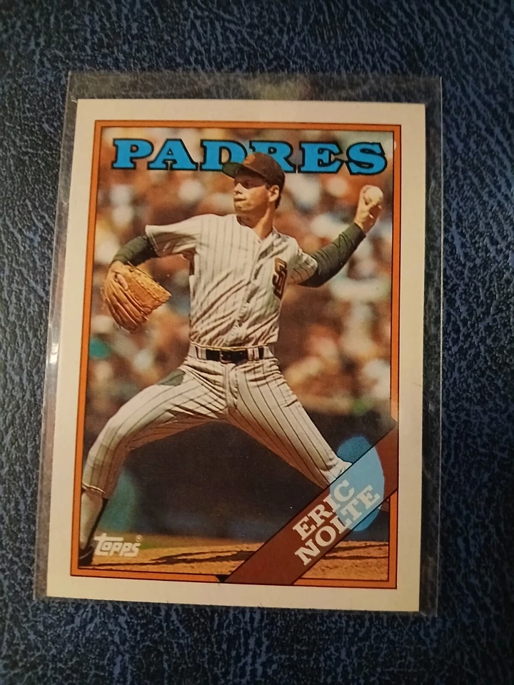 1988 Topps - #694 Eric Nolte (RC) ( BIG BLUE INK ERROR ) 🔥SUPER RARE ERROR 🔥 - Image 3 of 4