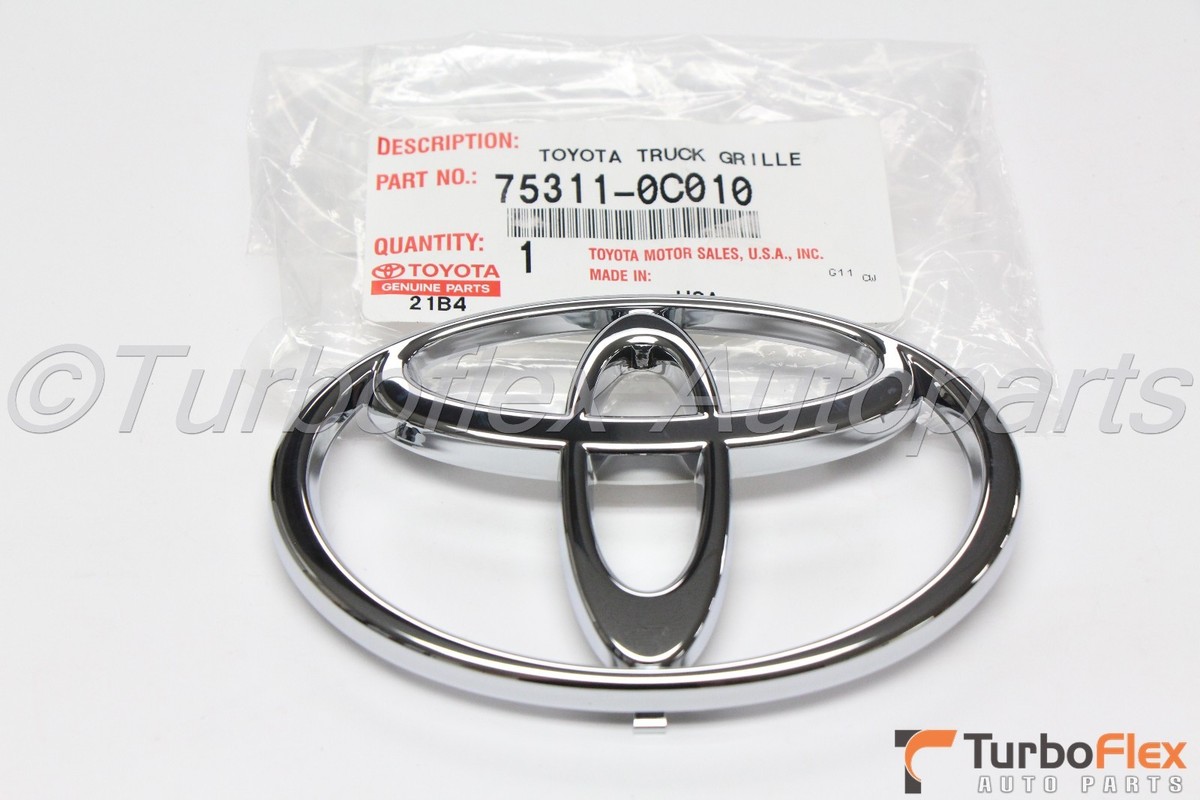 Toyota Sequoia 01-04 Tundra 00-02 Front Grille Emblem Genuine OEM