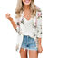 thumbnail 13  - Womens Ladies Retro Floral Zipper Up Bomber Jacket Casual Coat Outerwear US