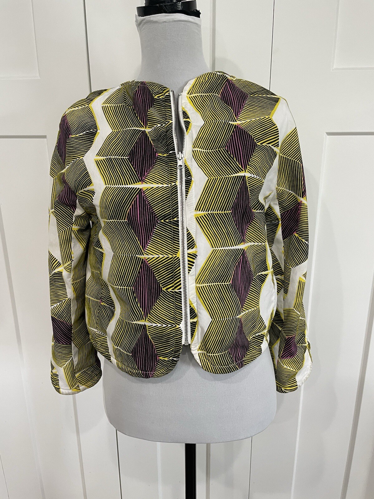 Zara Trafaluc Reversible Jacket Patchwork Boho Qu… - image 4