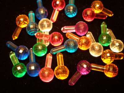 25 Globe light bulbs,pegs 9 Assorted Different colors New Ceramic Christmas Tree