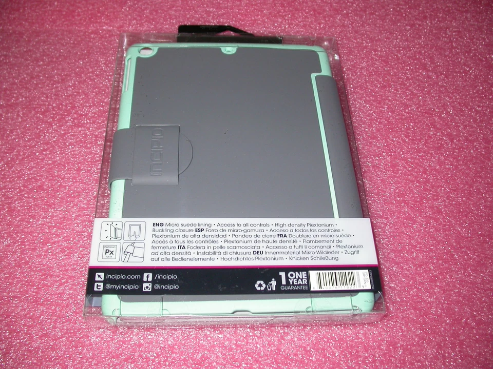 Incipio Lexington Protective Leather Cover for iPad Air (Gray/Green) MSRP $39.99 - Image 3 of 4