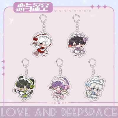 Love and Deepspace Keyring Cute Colleagues Pendant Bag Widget Honey Keychain