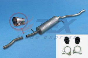 MONTAGESATZ VW Sharan 1.9TDi MITTELSCHALLDÄMPFER AUSPUFF MITTELTOPF