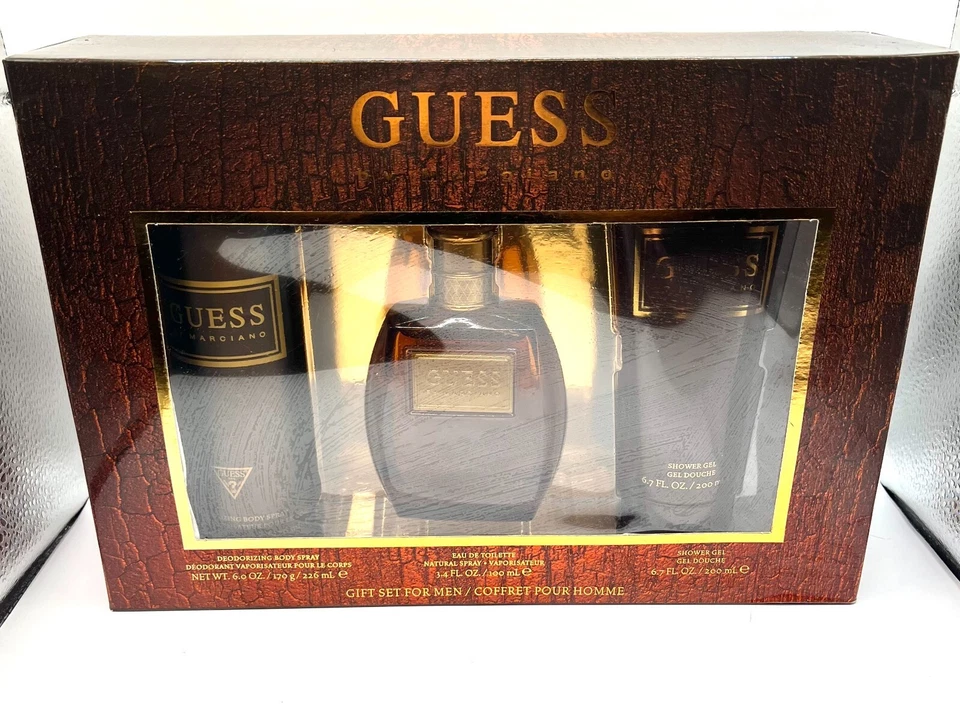Guess Marciano 3шт подарочный набор одеколон мужчин 3,4 + спрей для тела 6 унций гель для душа 6,7 унций - Изображение 3 из 4