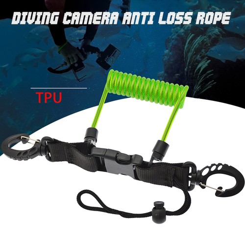 Scuba Diving Flashlights Anti-lost Spring Coil Lanyard Underwater Spiral Rope - Picture 3 of 15