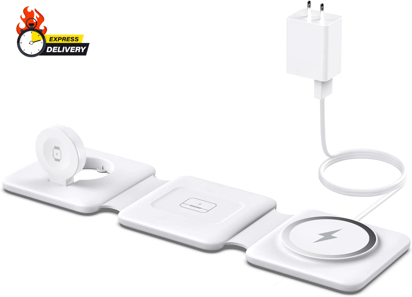 Charging Station for Apple Multiple Devices - 3 in 1 Foldable Magnetic Wireless-image