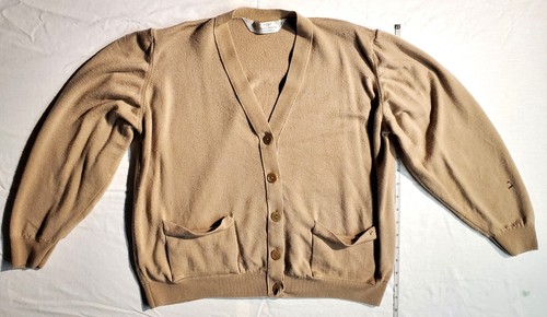 St. Michael from Marks & Spencer Pure Lamb's Wool Beige Soft Button-Up Cardigan