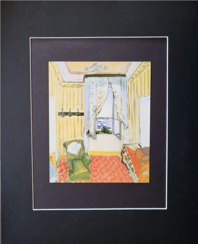 Henri Matisse "Interior at Nice" Mounted Print off-set Color Lithograph 1990 - Picture 2 of 3