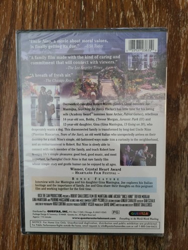 Uncle Nino Joe Mantegna Anne Archer DVD NEW Sealed - Imagen 2 de 2
