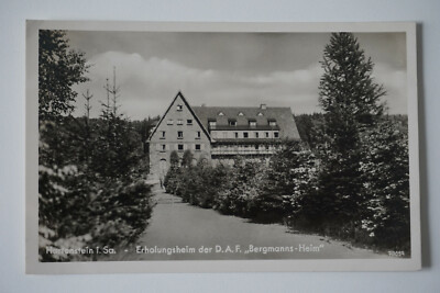 B#806 Postcard: Hartenstein I. Sa. Recreation Home of D.A.F. miners home 1943